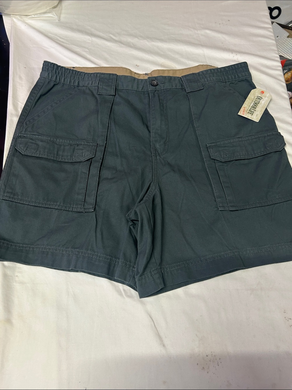 Outdoor Life Men's Cargo Shorts in Slate Green